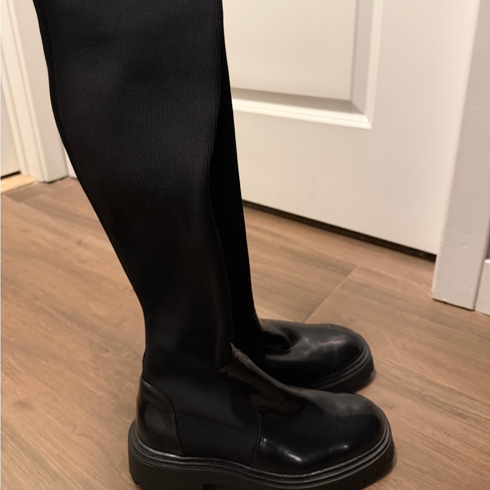 ASOS Black Over the Knee Boots